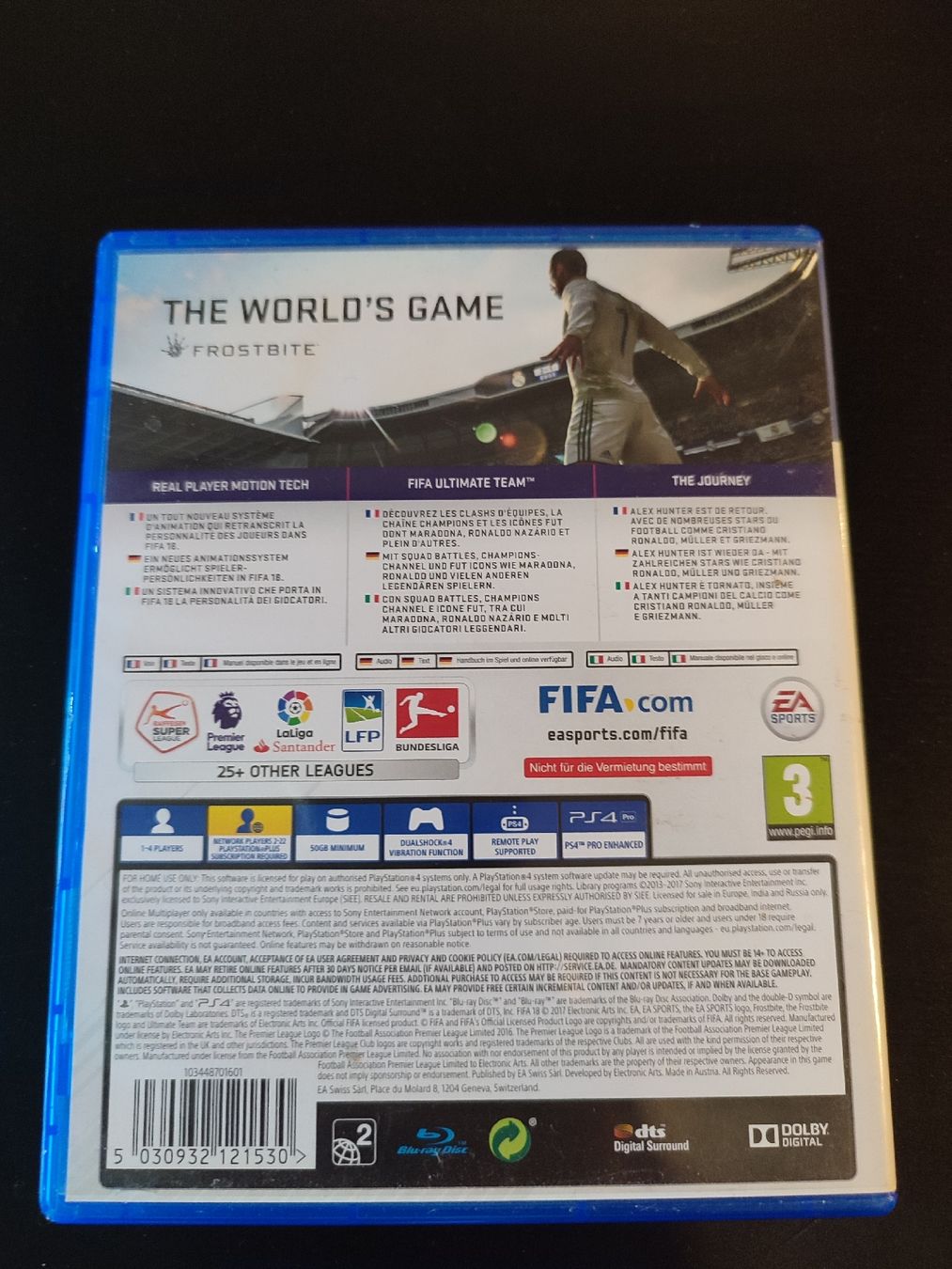 Sony Giochi: FIFA 18 PS4 Game Disc – Usato da Martigny venduto da Errika 1