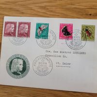 FDC Pro Juventute Bern 1953 St.imier