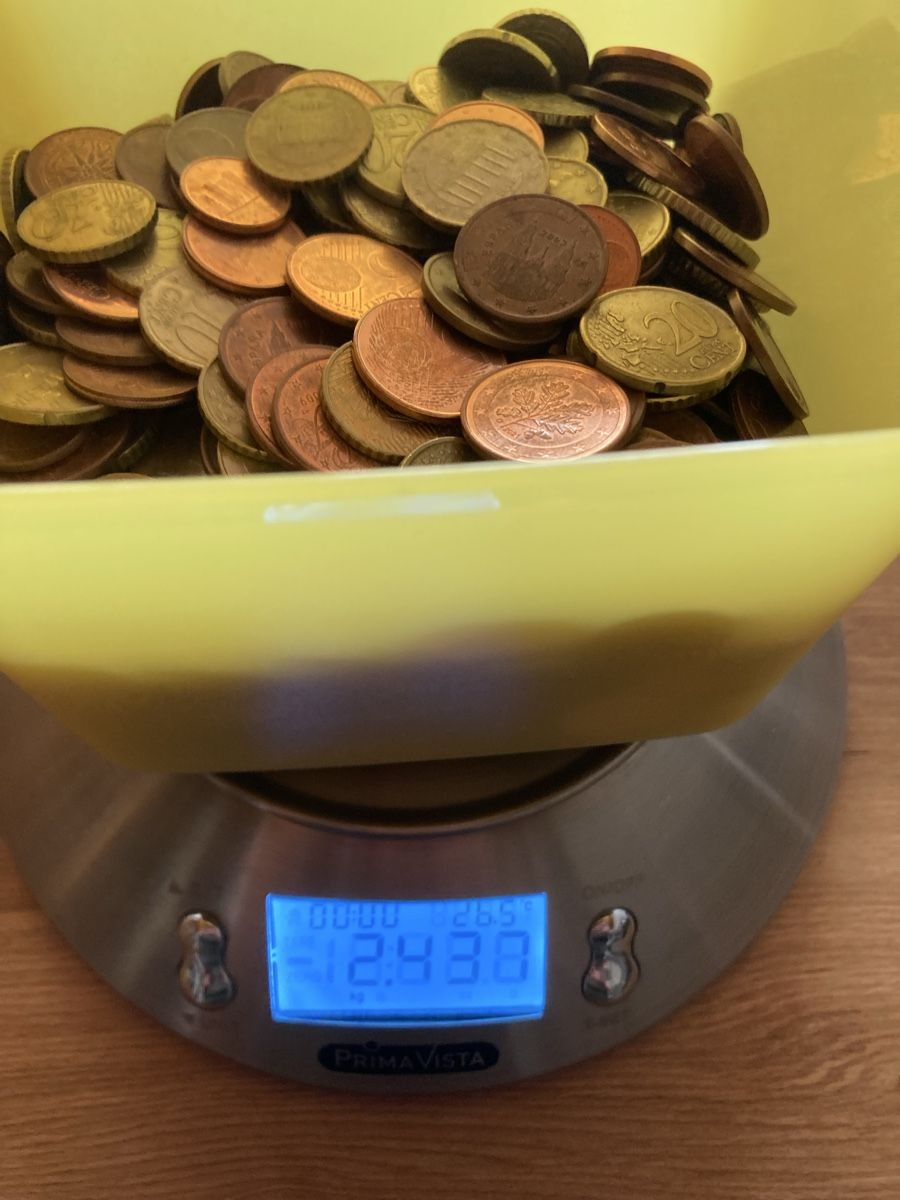 Alle Münzen: 2,4kg Diverse Euro Münzen – Gebraucht aus Menziken von D_M_C
