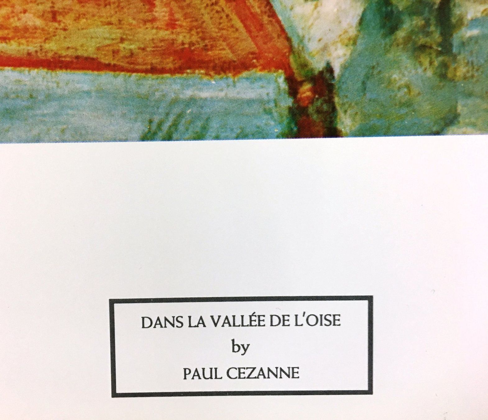 Foto & Immagini: 1990- Kunstdruck P. Cezanne - 66x57.5 cm – Usato da Oftringen venduto da Vucki 1