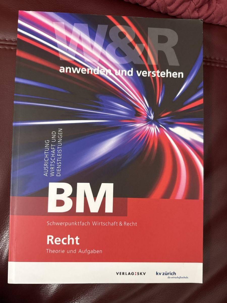 Bücher: BM W&R Recht – Gebraucht aus Zürich von Dx.04