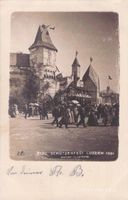 Luzern // 1901 Eidgenössisches Schützenfest Menschen belebt
