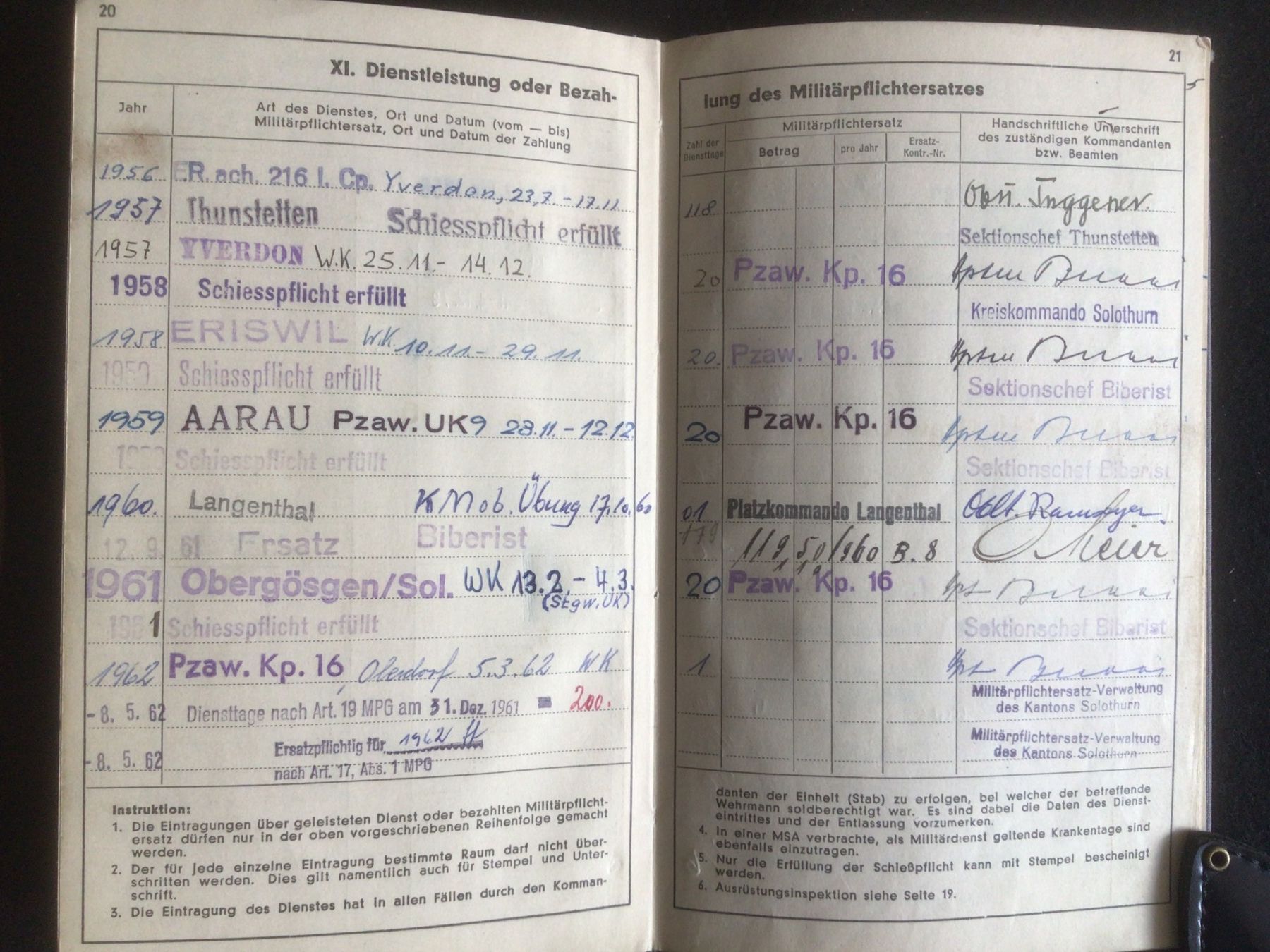 Livres: ALTES DIENSTBÜCHLEIN – D'occasion à Interlaken par wie_o-nid25 4