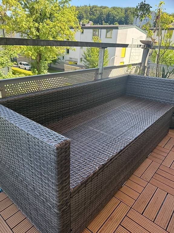 Sofas: Polyrattan-Gartenlounge mit Glastisch – Gebraucht aus Kriens von davide_damiani11 4