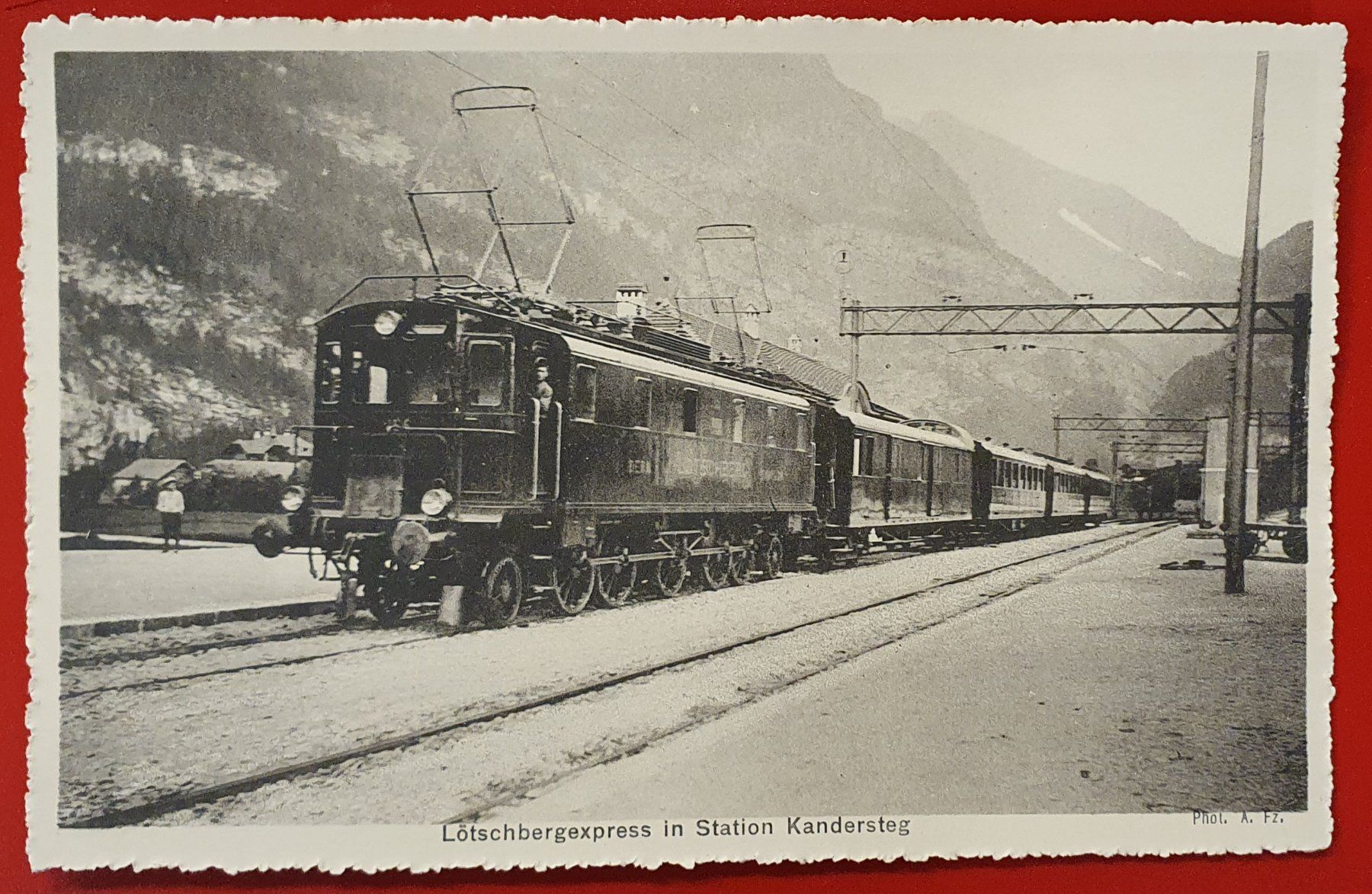Cartoline postali: Lötschbergbahn in Station Kandersteg – Usato da Kreuzlingen venduto da Rschweiz1