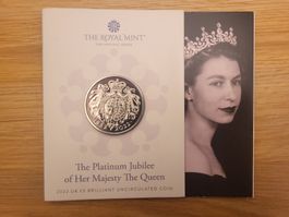 Queen Platinum Jubiläum 2022 Münze UK 5£ BU