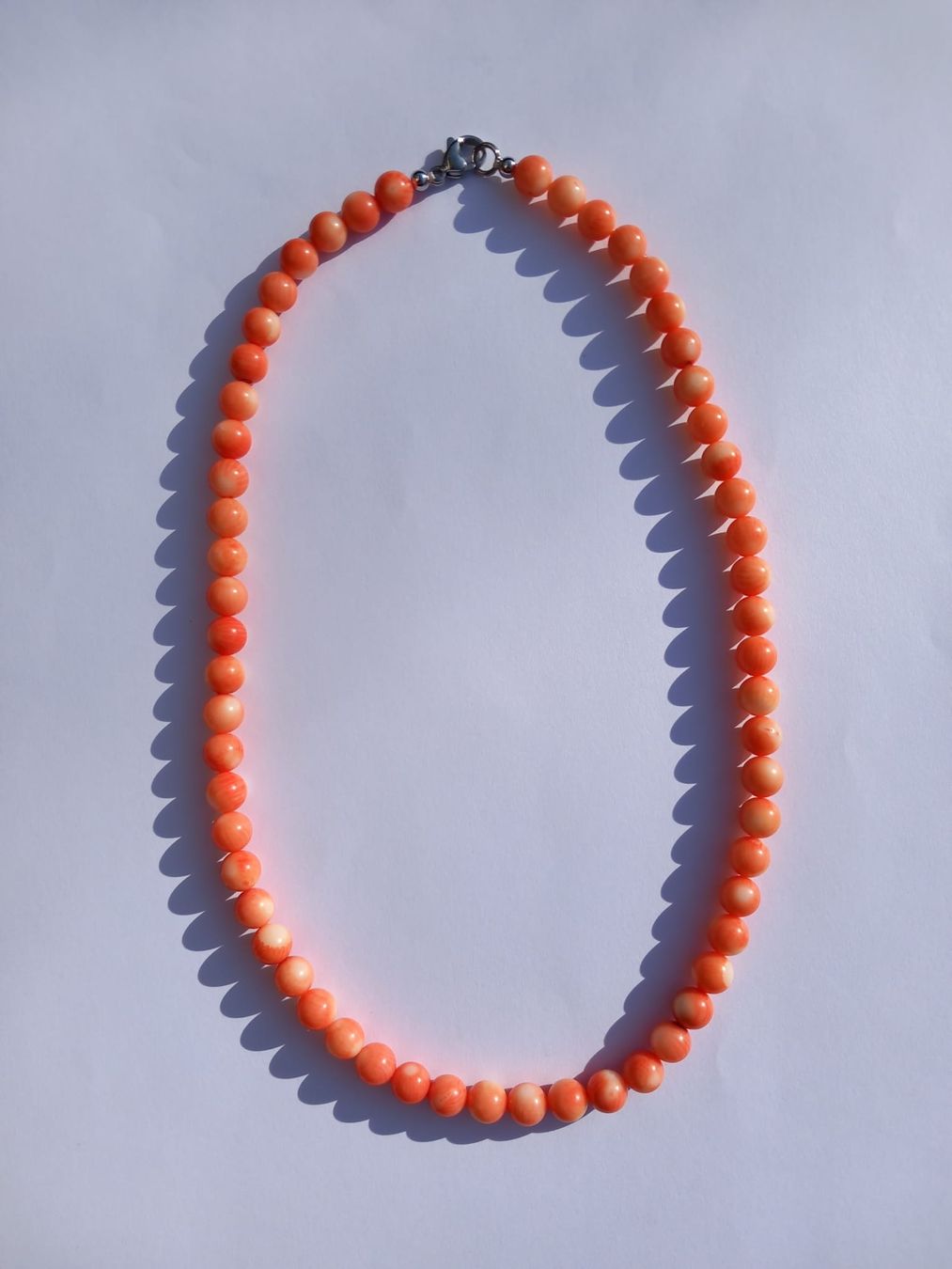Catenine: Neue Korallen Kette DM 7.6mm – Nuovo (secondo la descrizione) da Winterthur venduto da Jopf1 9