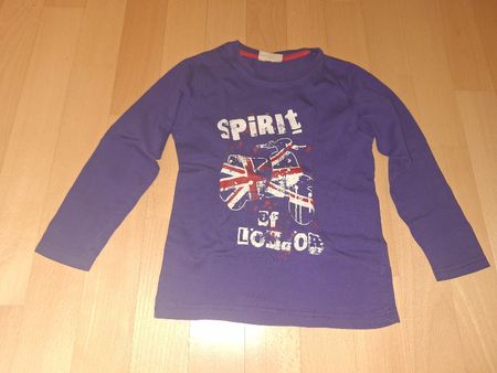 Langarmshirt "Spirit of London" in Gr. 98 (4 Jahre)