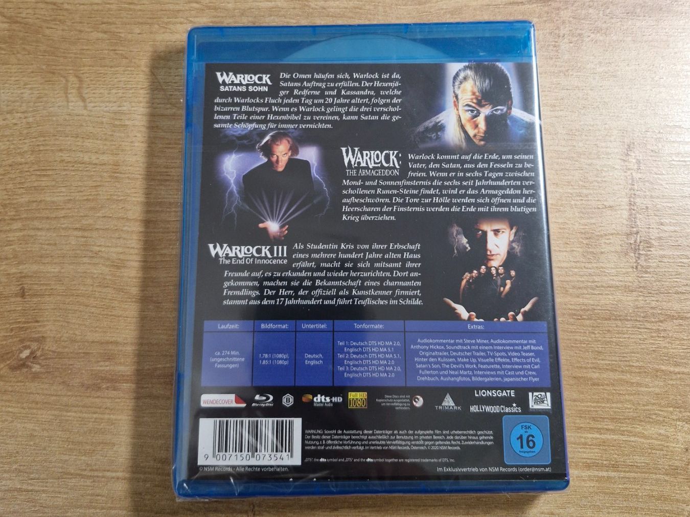 Tutti i DVDs: Warlock Trilogy NEU OVP Bluray – Nuovo e nell'imballaggio originale da Pfungen venduto da Whitie 1