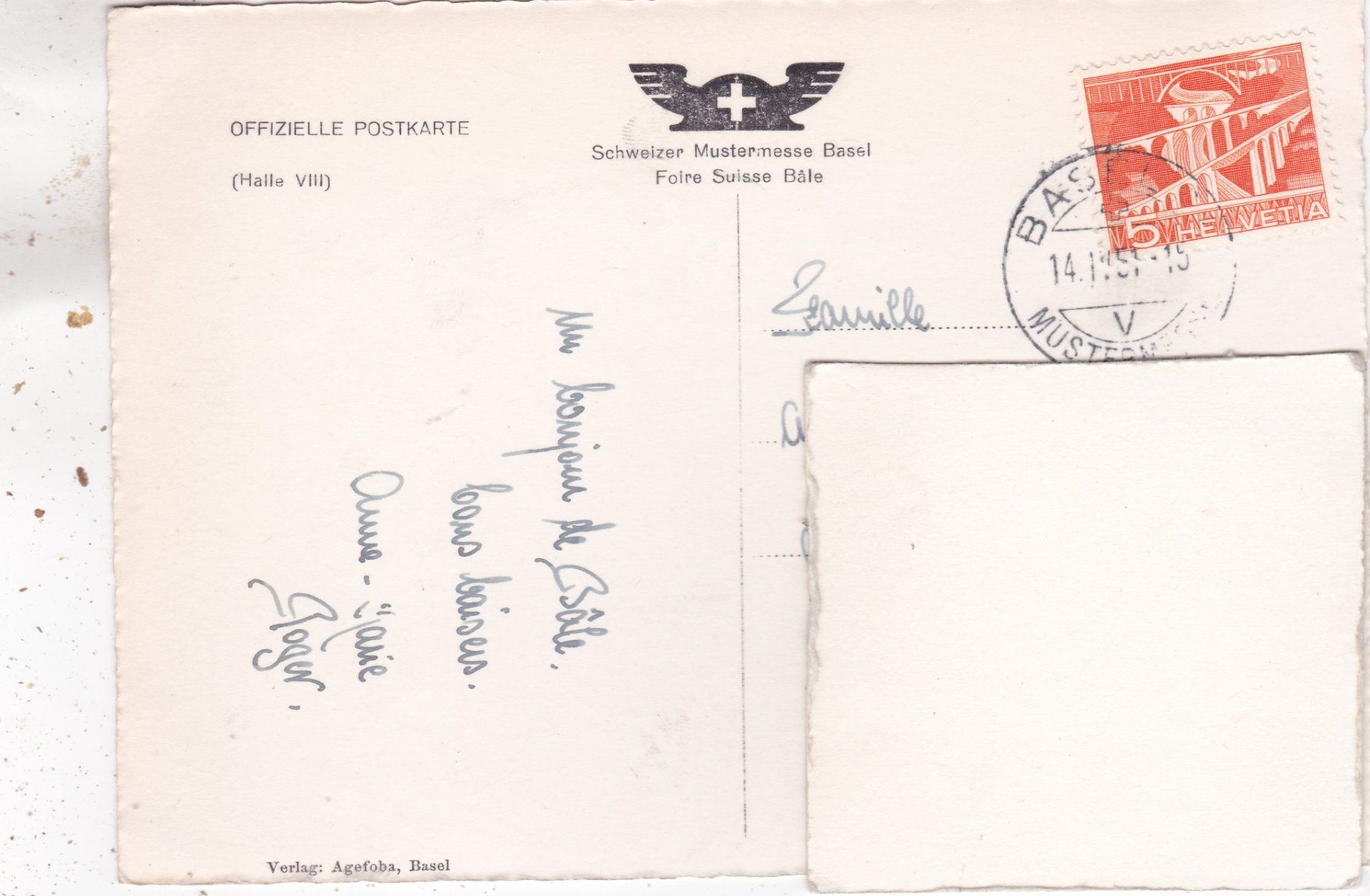 Cartes postales: Basel Schweizer Mustermesse 1951 – D'occasion à Herisau par Lisegrat2008 1