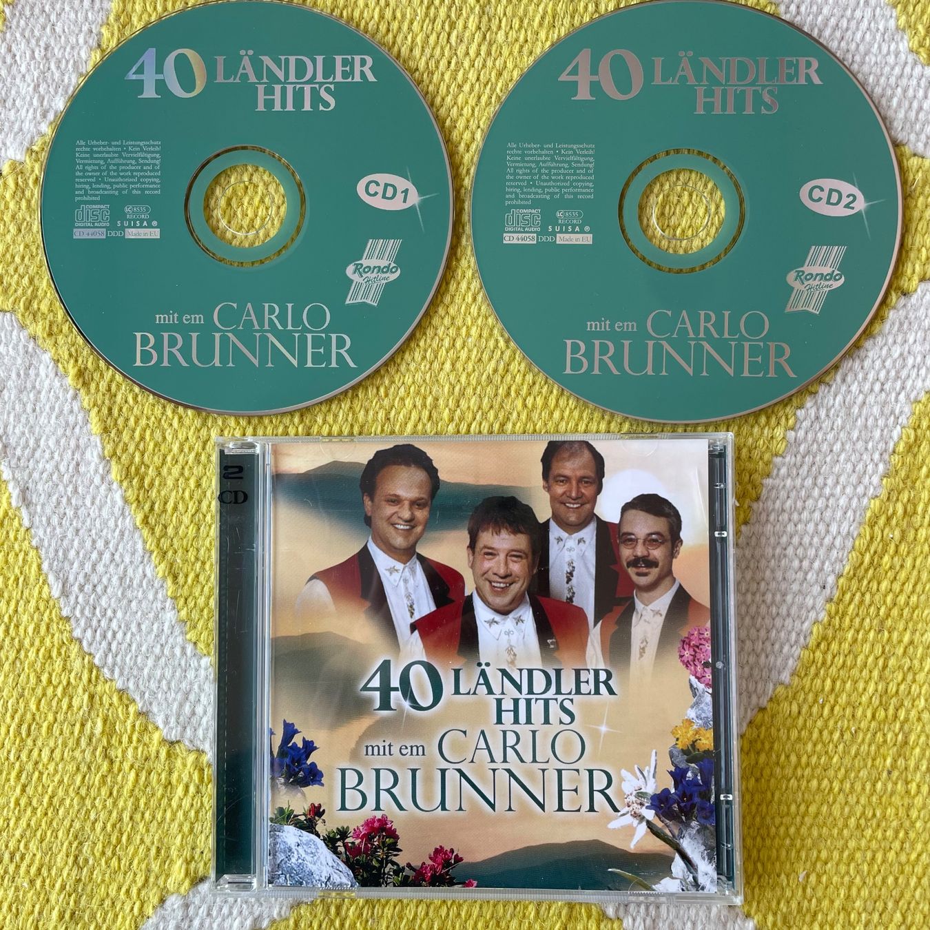 CD: CARLO BRUNNER-2CD 40 LÄNDLER HITS – Usato da Rorschacherberg venduto da CD-Roli