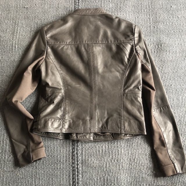 Mango Giacche: Lederjacke taupe S – Nuovo (secondo la descrizione) da Bennau venduto da Fury3 3