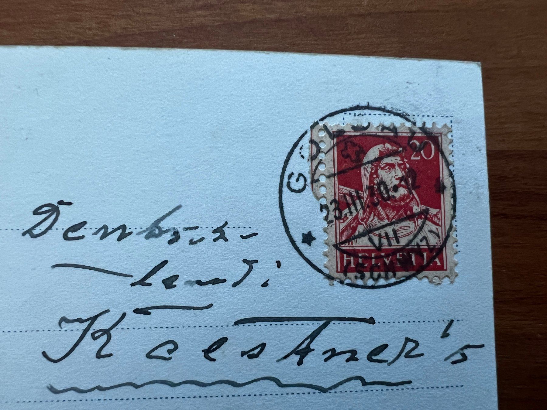 Cartoline postali: AK  1920  Luzern       (G2022) – Usato da Hinwil venduto da Sidi4 1