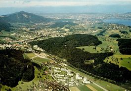LANGNAU am Albis - Flugaufnahme Swissair