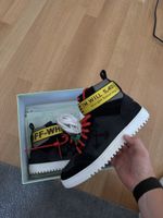Off-White OFF-WHTIE Drilled Leather High Top 'Black' 