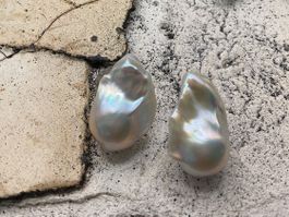 Ohrstecker mit grossen Barockperlen