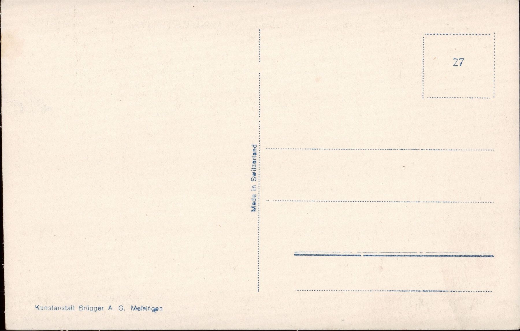 Cartoline postali: AK Aareschlucht bei Meiringen – Usato da Eggersriet venduto da stamp303 1