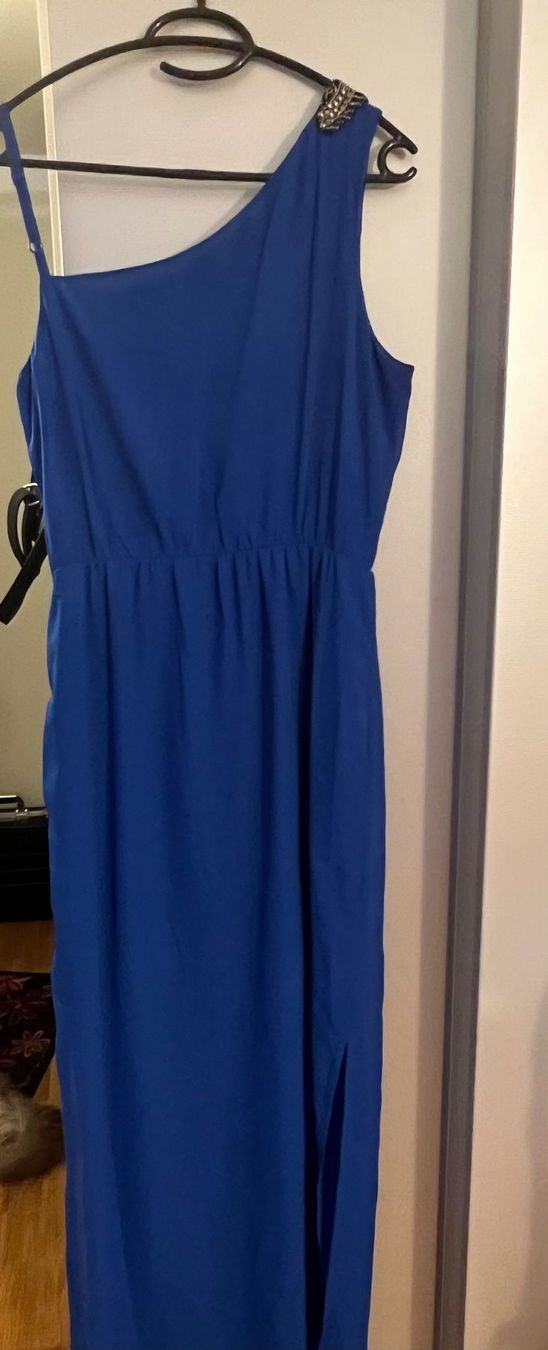 Vestiti: schönes blaues elegantes Kleid – Nuovo (secondo la descrizione) da Meilen venduto da gio_xlz7