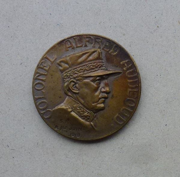 Medaglie: Med. ++ Colonel Alfred Audeoud 1914-1918 – Usato da Walkringen venduto da Casablanca777