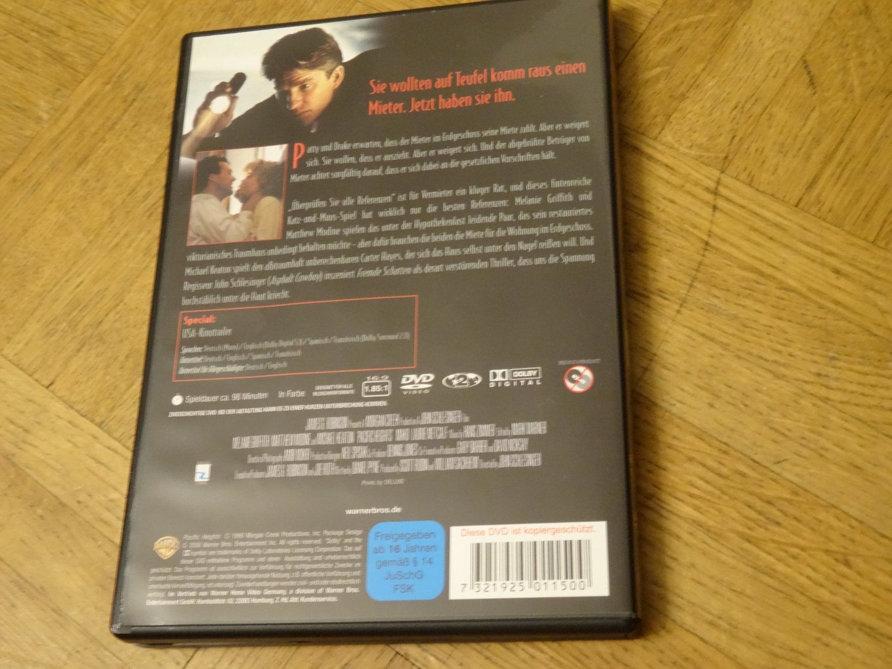 Alle DVDs: DVD Fremde Schatten Michael Keaton Melanie Griffith – Gebraucht aus Olten von Disc-Verkauf 2
