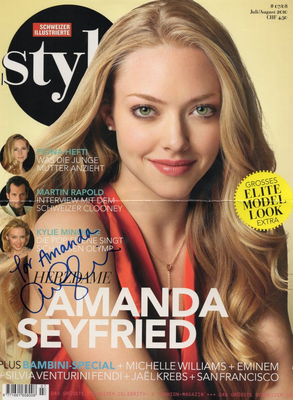 Autogramme: Original Autogramm von Amanda Seyfried – Gebraucht aus Niedergösgen von Adrechada