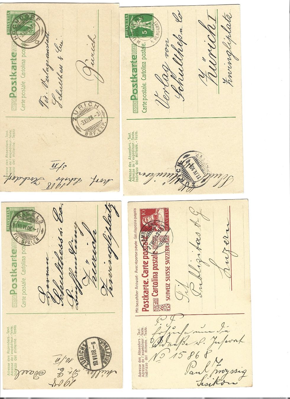 Cartoline postali: 9 carte postale 9 Postkarte – Usato da Delemont venduto da toutdubon11