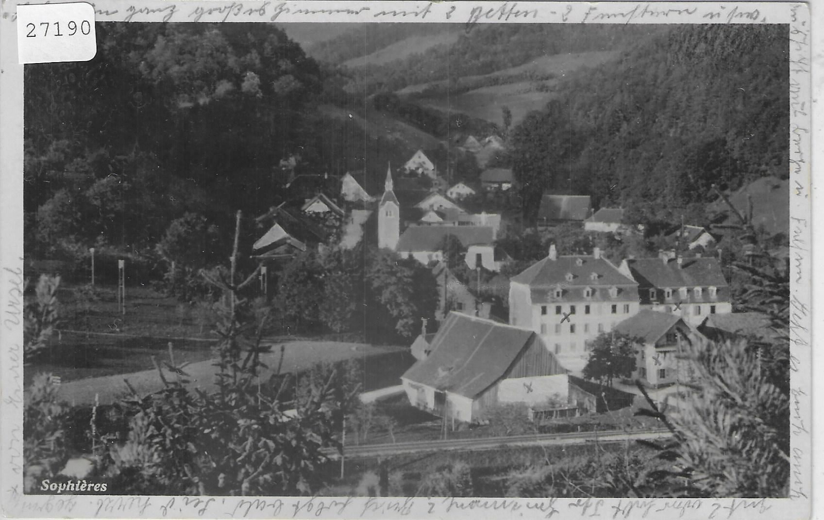 Cartoline postali: Sophieres - Vue generale – Usato da Ettingen venduto da Kartenplanet