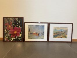 10 Bilderrahmen mit Poster / Foto / Aquarell