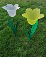 7 Windlichter für Outdoor, mit Stab