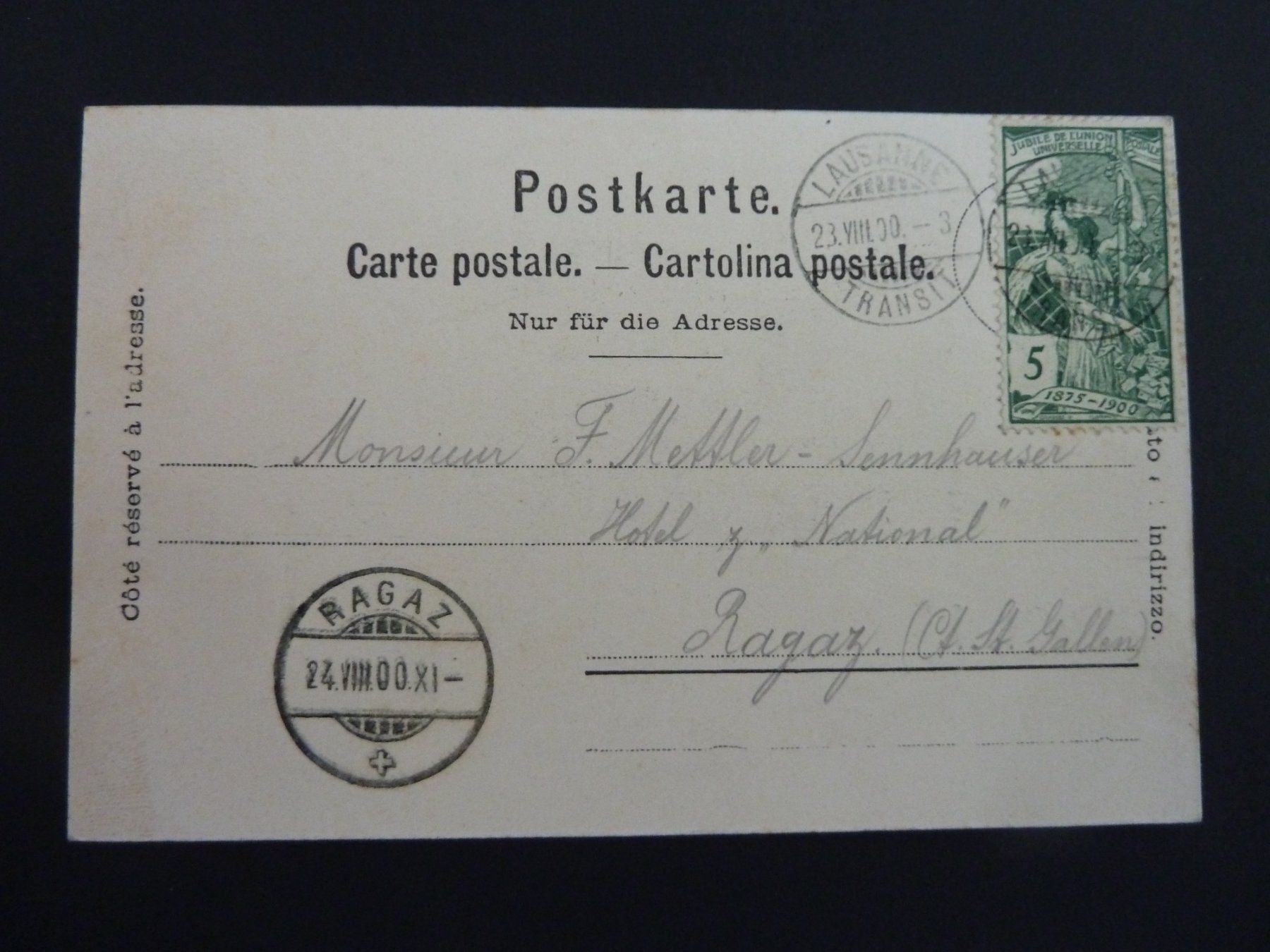 Cartoline postali: CP avec UPU 1900 (4816) – Usato da Onex venduto da BANGON80
