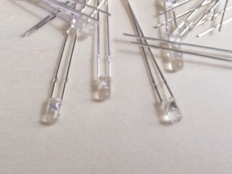 LED Diffusante Lot De 25 LEDs Orange 3mm Diffusantes Résistances - Pour Circuits électroniques LED 3mm Orange Diffusant Avec Résistances - Foto 8