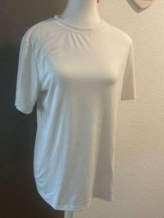 Damen T-Shirt weiss mit Aufdruck Gr. M