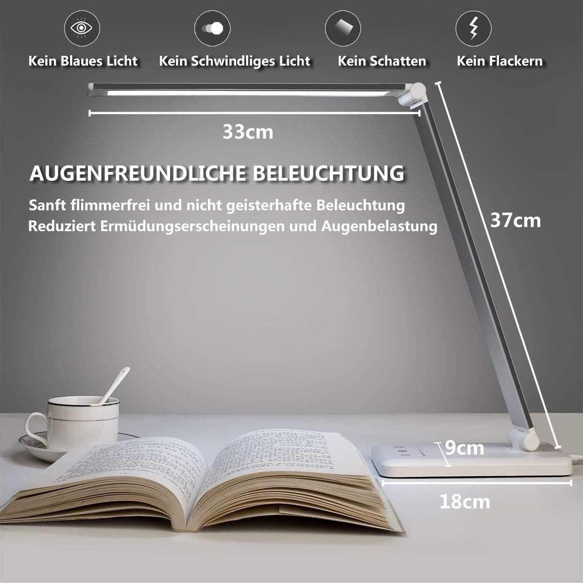 Lampen: Schreibtischlampe LED Dimmbar – Neu und originalverpackt aus Nuglar von SaleRitter 3