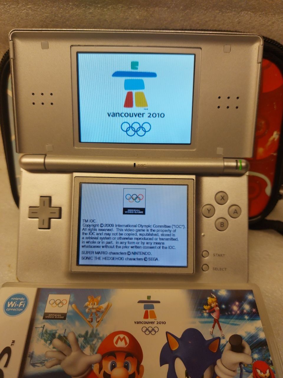 Nintendo Konsolen: Nintendo DS Lite Silver + Mario & Sonic Winter Games❄️ – Gebraucht aus Pambio Noranco von Pol69 2