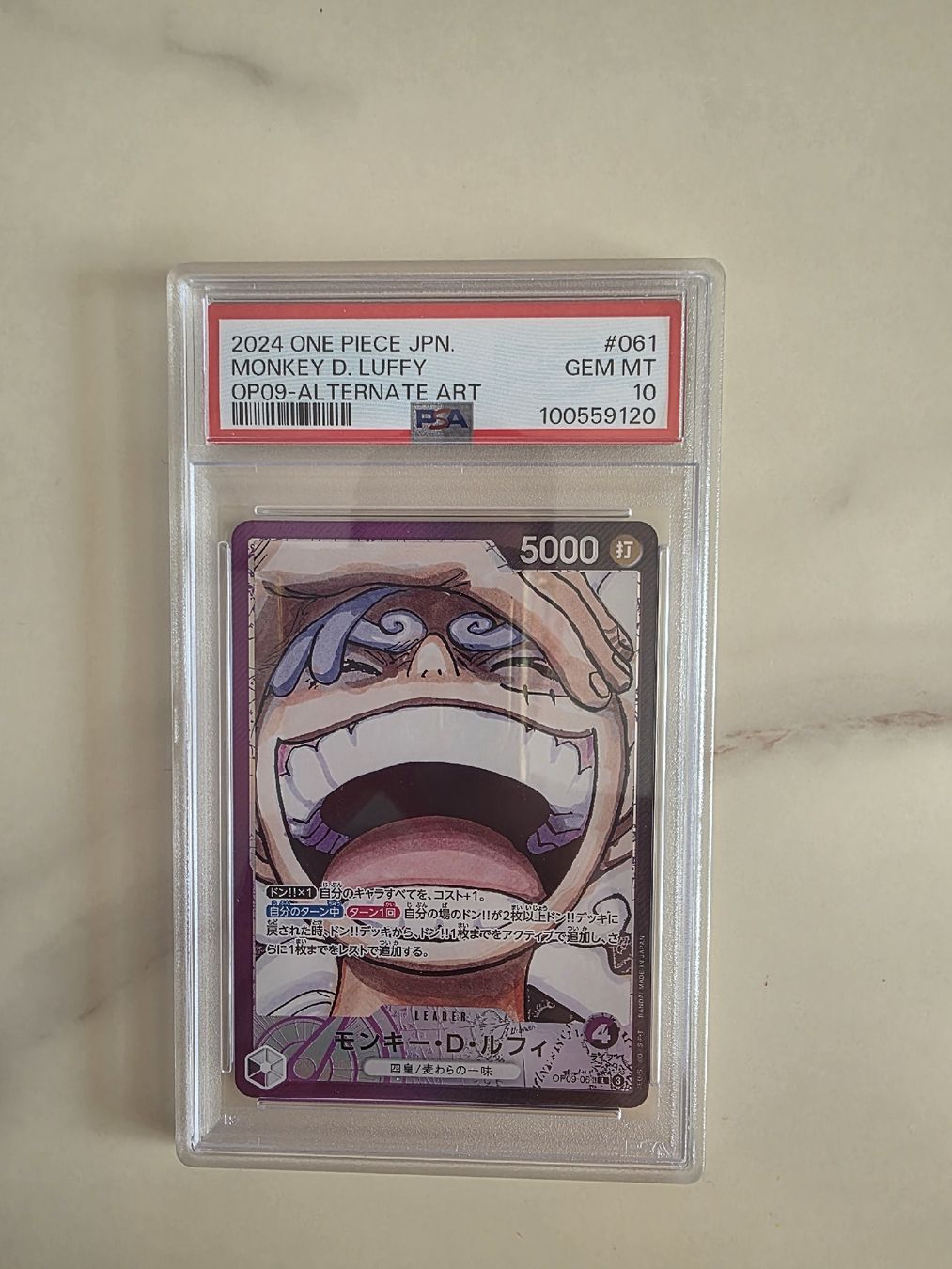 Bandai Carte collezionabili: PSA 10 Luffy Shanks Teach Buggy One piece Emperors – Usato da Zürich venduto da gab_rv62 5