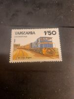 Timbre rare de Tanzanie 1/50, locomotive 1985 - parfait!