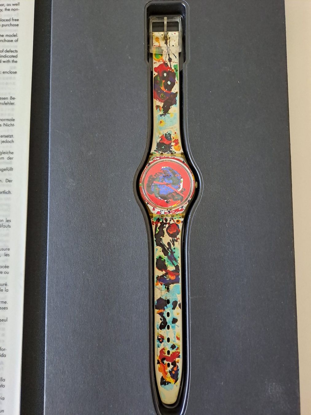 Swatch Orologi: Swatch Quartz Uhr Sam Francis Design – Nuovo e nell'imballaggio originale da Basel venduto da RitaFO102