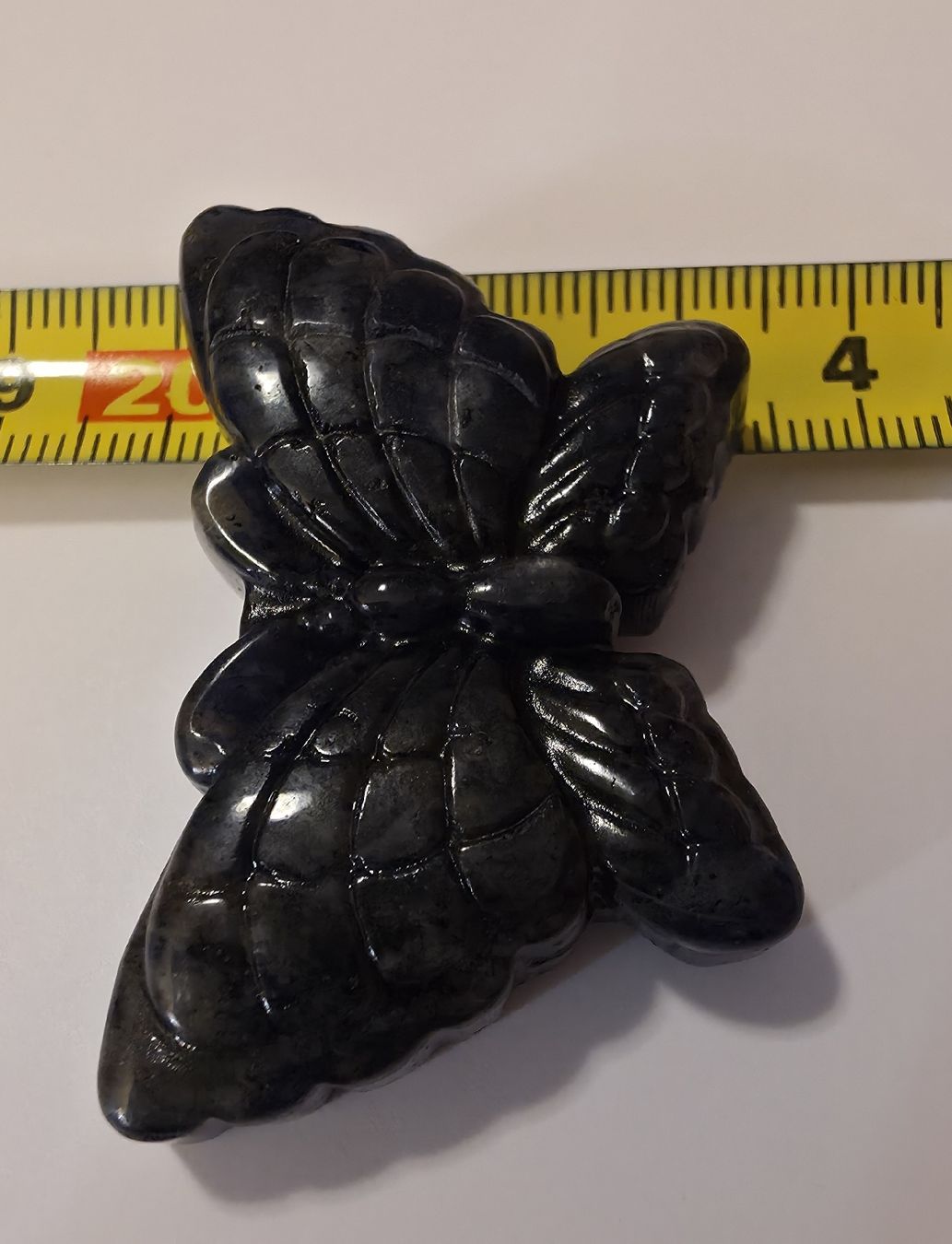 Minerali & Pietre curative: Sodalith Schmetterling Figur 5x3x1cm. – Nuovo e nell'imballaggio originale da Menziken venduto da Mirager 2
