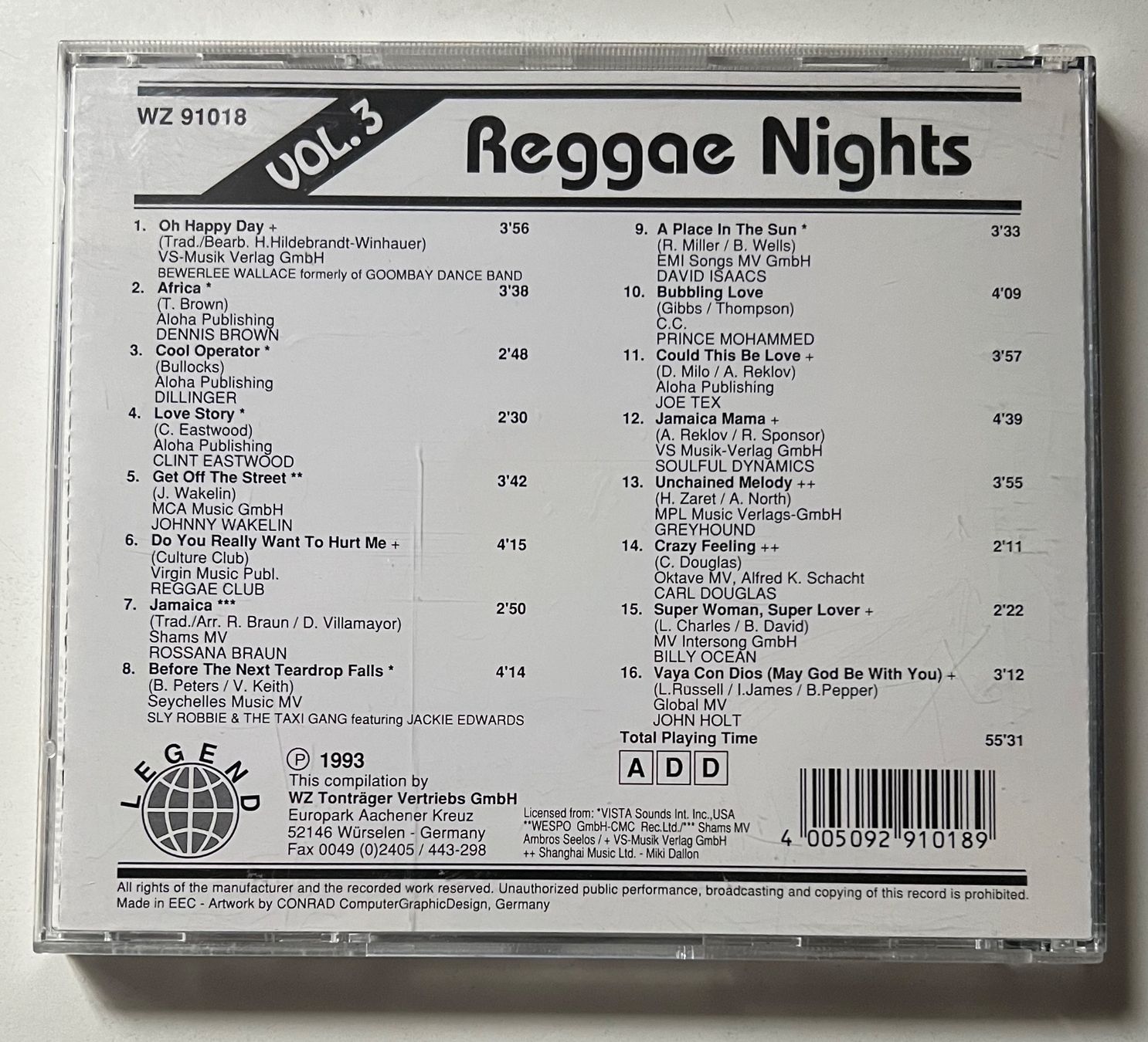 CD: Reggae Nights Vol. 3 / Diverse Interpreten – Usato da Näfels venduto da rottabi 1