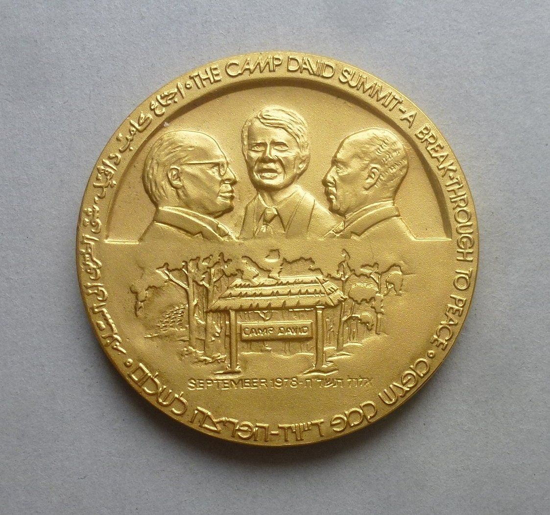 Medaglie: Bronze Medaille vergoldet ++ Camp David 1978 – Usato da Walkringen venduto da Casablanca777