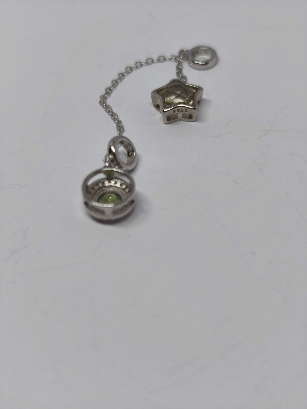 Ciondoli: Echte Moldavit Silber Charm Anhänger mit Sternschnuppe  – Nuovo (secondo la descrizione) da St. Gallen venduto da GIULESGG 4