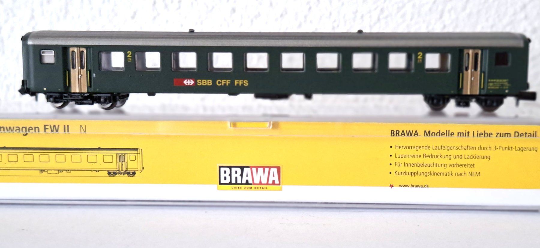 Brawa Modellini di ferrovie: Brawa SBB EW II B 65224 – Usato da Biberist venduto da Ntrains