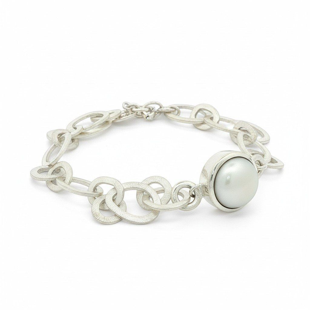 Olga Ribler Armbänder & -reifen: Unikates Armband Sterling Silber mit Perle – Neu (gemäss Beschreibung) aus Luzern von Schmuckoutlet 5