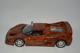 Ferrari F50 , braun-marmoriert , Bburago , 1:18