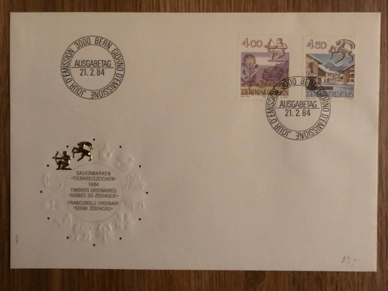 Tutti i francobolli: FDC Dauermarken Tierkreiszeichen 21.2.84 – Nuovo (secondo la descrizione) da Landquart venduto da interesse63
