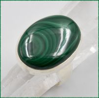 MALACHITE, Malachit 925 Silber Ring