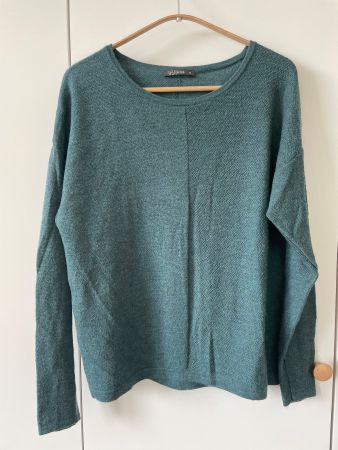 Schöner NILE Pullover / Strickpullover in Petrol-Grün, Gr. M