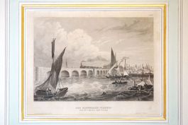 Alter Stich «Der Eisenbahn-Viaduct nach Venedig»