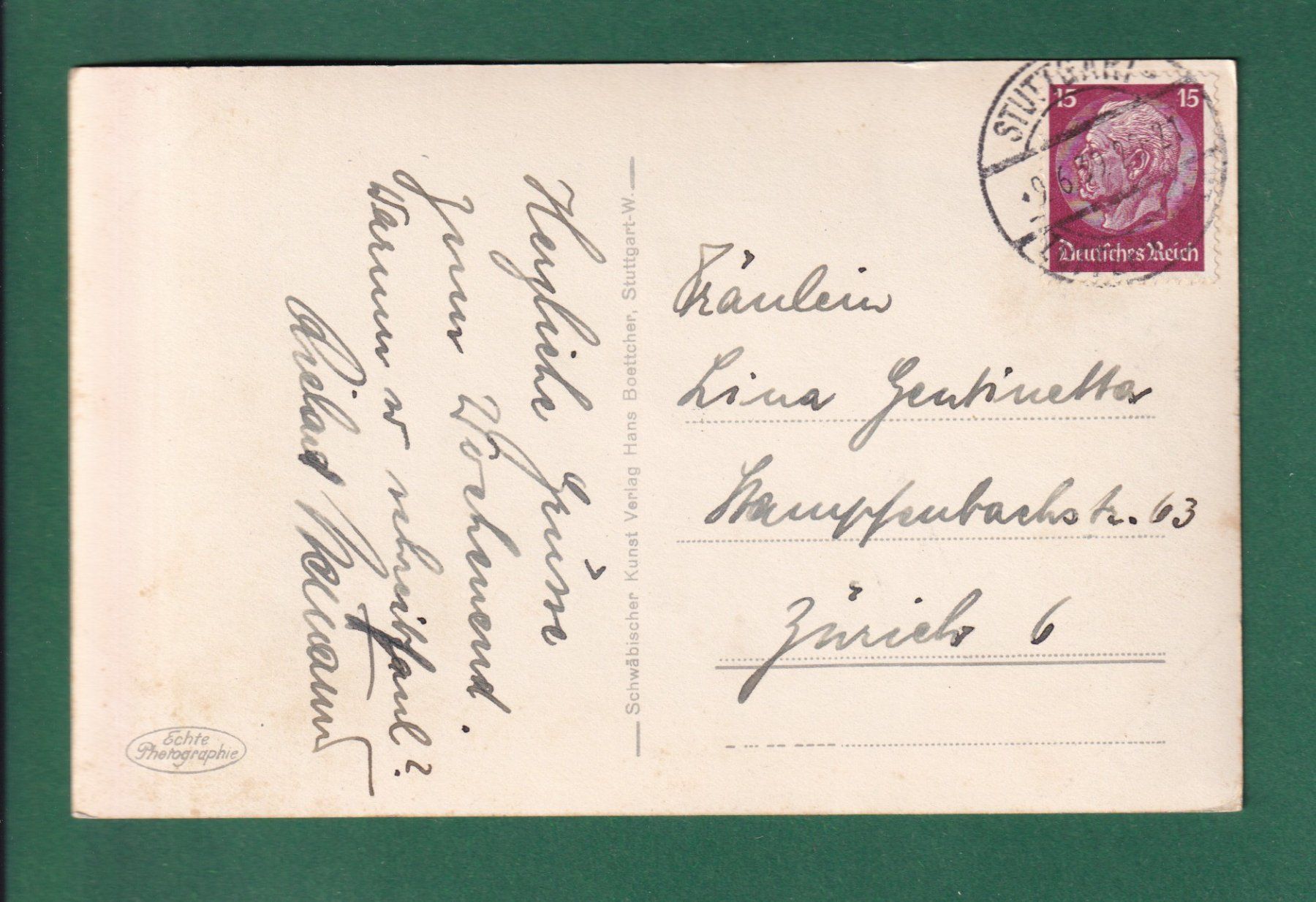Cartoline postali: STUTTGART - Hauptbahnhof - tram - 1939 – Usato da Pully venduto da nicecards-shop 1