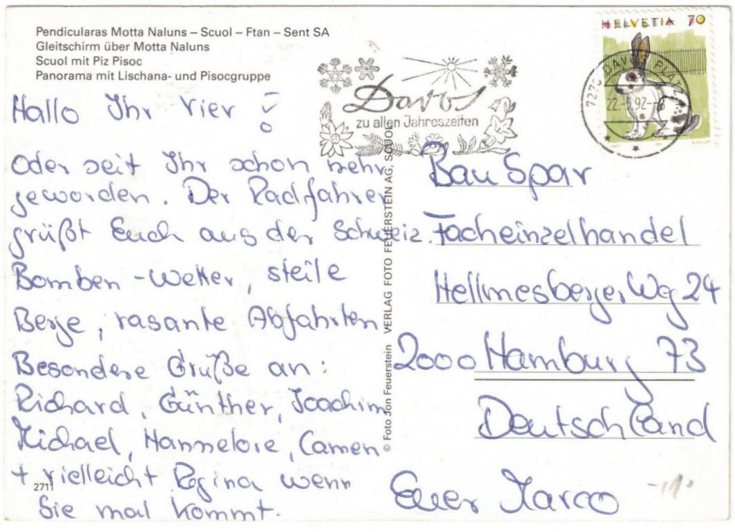 Cartoline postali: Scuol - 4 Bild AK – Usato da Binningen venduto da Mountainrider 1